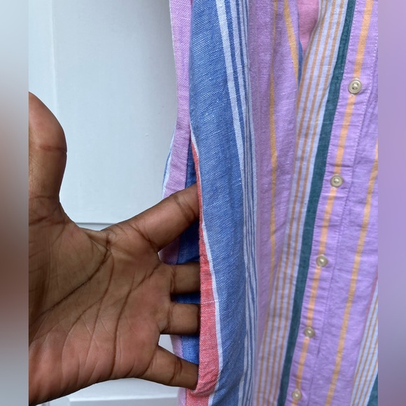 GAP Striped Midi Dress - Pink and Blue - Picture 7 of 12